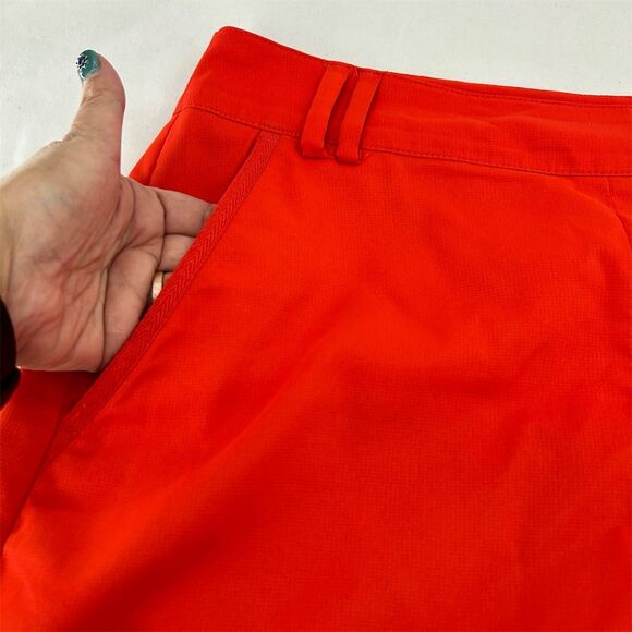 Puma Women's Orange Golf Skort Size 4 Athletic Built-in Shorts Pockets - Picture 7 of 9